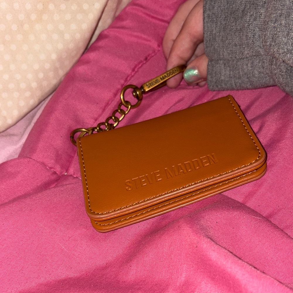 Steve Madden Brown Card Holder